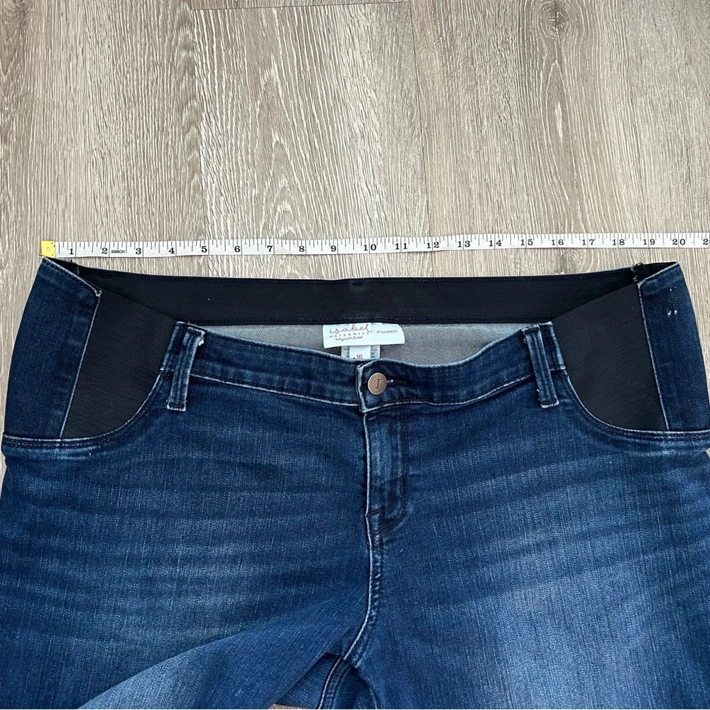 Ingrid and Isabel Maternity Blue Jean Jeggings size 16 - Picture 3 of 6